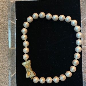 Kate Spade All Wrapped Up Glass Peal Necklace